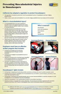 California Preventing Musculoskeletal Injuries in Housekeepers Poster